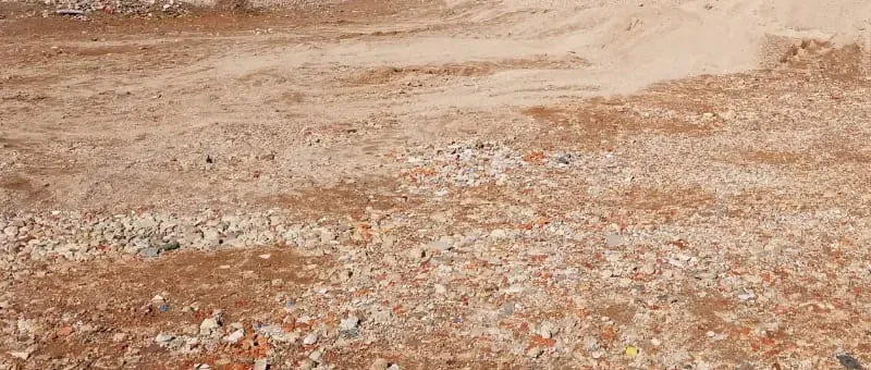 Cascalho reciclado sem peneiramento na HB Ambiental